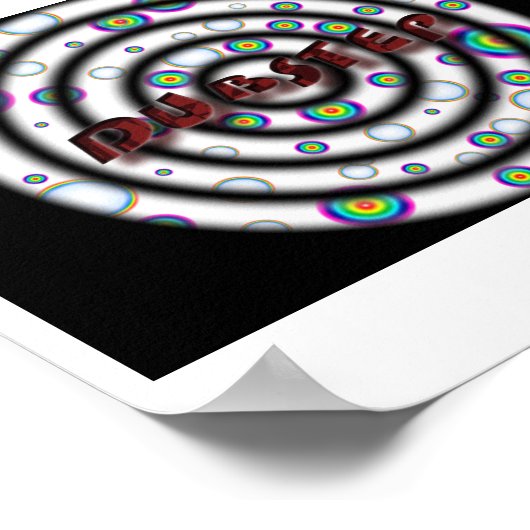 DUBSTEP psychedelisch Poster (Ecke)