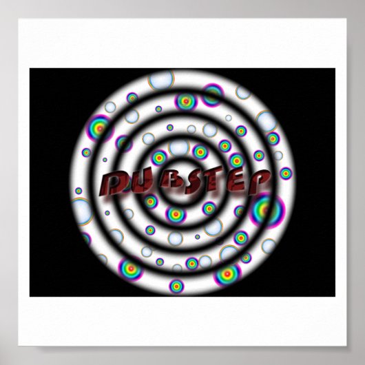 DUBSTEP psychedelisch Poster (Vorne)