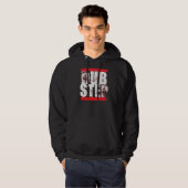 DubStep rauchender SchädelHoodie Hoodie (Vorne ganz)