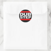 dubstep-remix-benga-dubstep-radio-dubstep-dub runder aufkleber (Tasche)