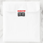 Dubstep Runder Aufkleber (Tasche)