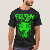 Dubstep schmutzige Gasmaske T-Shirt (Vorderseite)