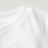 Dubstep schmutziger Tollpatschschritt Bass-techno Baby T-shirt (Detail - Hals/Nacken (in Weiß))