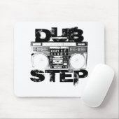 Dubstep Schwarze Lautsprecherbox Mousepad (Mit Mouse)