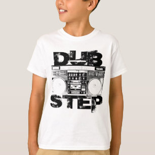 Dubstep Schwarze Lautsprecherbox T-Shirt