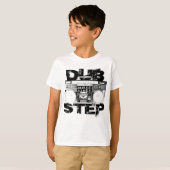 Dubstep schwarzes Boombox T-Shirt (Vorne ganz)