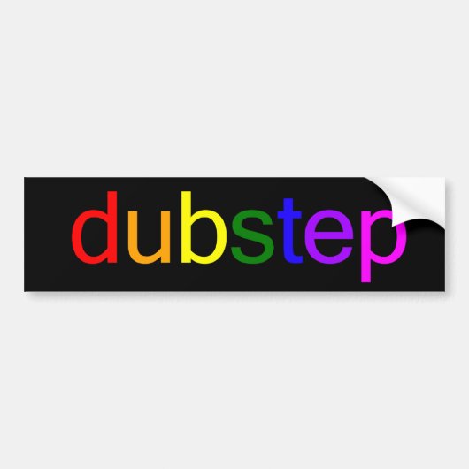 Dubstep Spektrum-Schwarz-Autoaufkleber Autoaufkleber (Vorne)