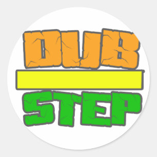 DUBSTEP Stylee Runder Aufkleber