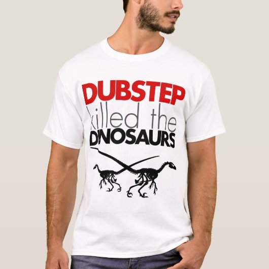 Dubstep tötete die Dinosaurier 3 T-Shirt (Vorderseite)