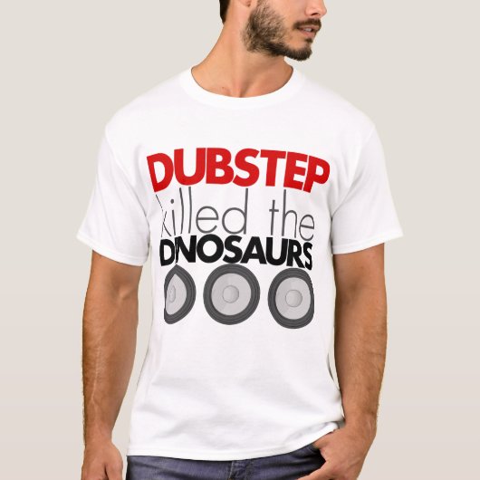 Dubstep tötete die Dinosaurier T-Shirt (Vorderseite)