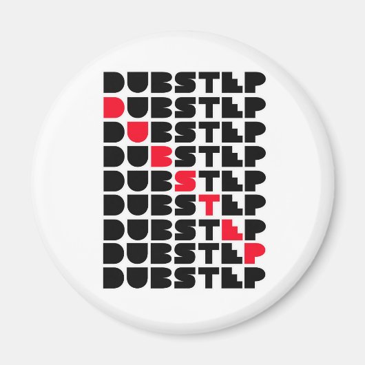 Dubstep WALL Girls Typ Dubstep Musik Magnet (Vorne)