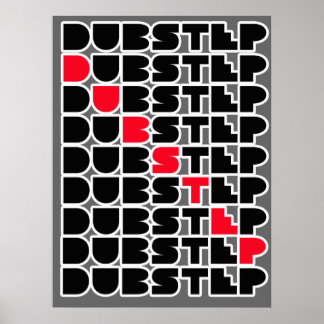 Dubstep WALL Girls Typ Dubstep Musik Poster