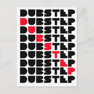Dubstep WALL Girls Typ Dubstep Musik Postkarte
