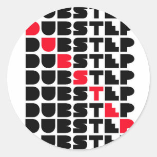 Dubstep WAND-Mädchen-Typen Dubstep Musik Runder Aufkleber