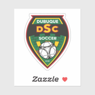 Dubuque Fußballclub-Aufkleber Aufkleber