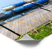 Dubuque, Iowa-Brücke über dem Mississippi-Fluss Poster (Ecke)