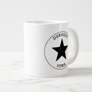 Dubuque Iowa große Kaffee-Tasse Jumbo-Tasse