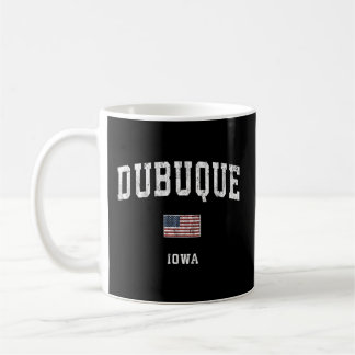 Dubuque Iowa Ia American Flag Sports Kaffeetasse