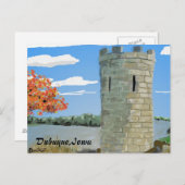 Dubuque, Iowa - Julien Dubuque Monument Postkarte (Vorne/Hinten)