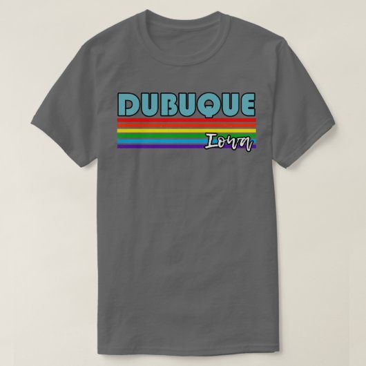 Dubuque Iowa Pride Dubuque LGBT Geschenk LGBTQ Sup T-Shirt (Design vorne)