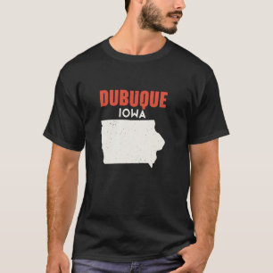 Dubuque Iowa USA Staat Amerika Reisen Iowan T-Shirt