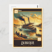 Dubuque, Iowa | VINTAG Postkarte (Vorne/Hinten)