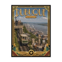 Dubuque Iowa Vintage Art Deco Golden Age