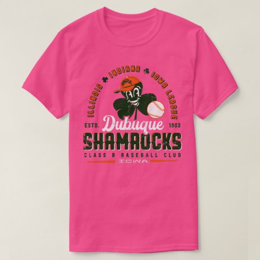 Dubuque Kleeblatts Baseball T-Shirt (Design vorne)