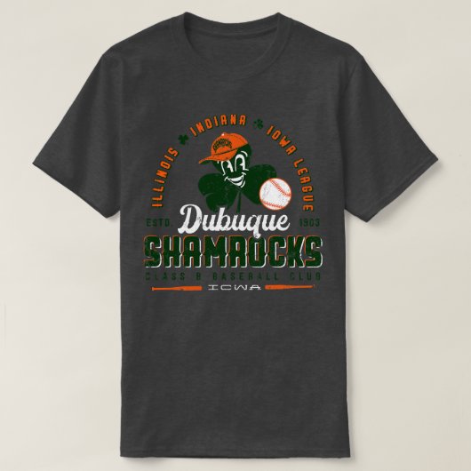 Dubuque Kleeblatts Baseball T-Shirt (Design vorne)