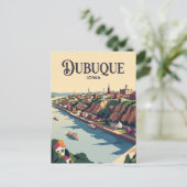 Dubuque USA Postkarte (Stehend Vorderseite)