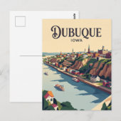 Dubuque USA Postkarte (Vorne/Hinten)