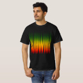 Dubwise verschwommene Wirkung Typografie Rasta Reg T-Shirt (Vorne ganz)