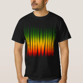 Dubwise verschwommene Wirkung Typografie Rasta Reg T-Shirt