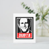 DUBYA POSTKARTE (Stehend Vorderseite)