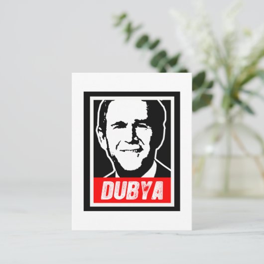 DUBYA POSTKARTE (Stehend Vorderseite)