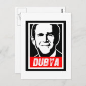 DUBYA POSTKARTE (Vorne/Hinten)
