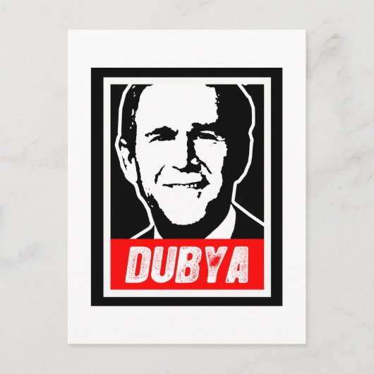 DUBYA POSTKARTE (Vorderseite)