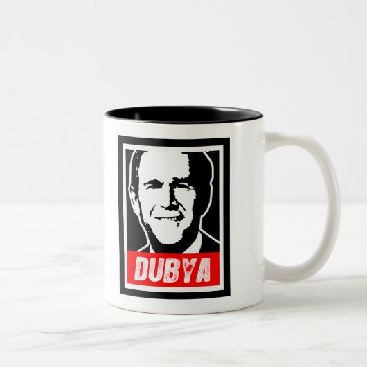 DUBYA ZWEIFARBIGE TASSE (Rechts)