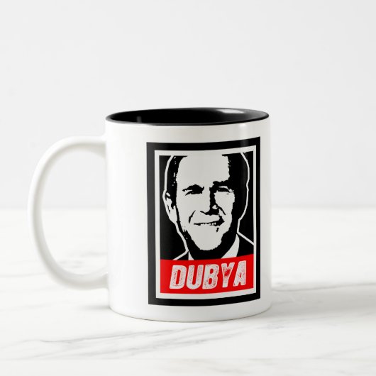 DUBYA ZWEIFARBIGE TASSE (Links)