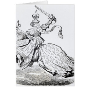 Duc de Bourbon bewaffnete für das Turnier