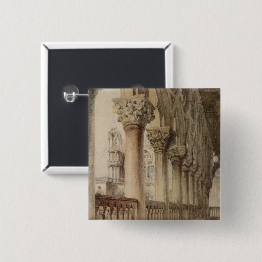 Ducal Palace (von John Ruskin) Button (Vorne & Hinten)