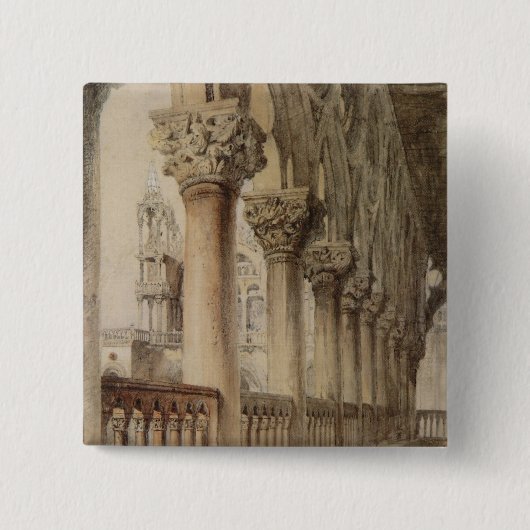 Ducal Palace (von John Ruskin) Button (Vorderseite)