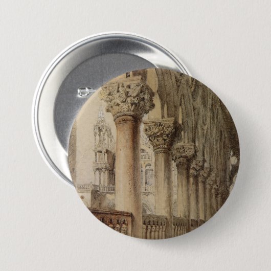 Ducal Palace (von John Ruskin) Button (Vorne & Hinten)