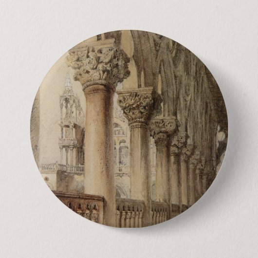 Ducal Palace (von John Ruskin) Button (Vorderseite)