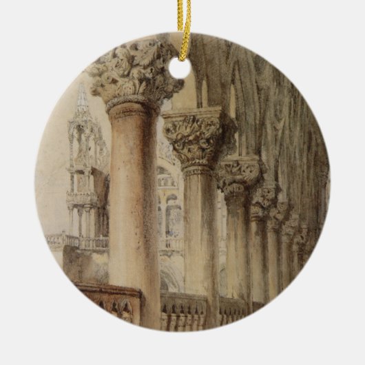 Ducal Palace (von John Ruskin) Keramik Ornament (Vorne)