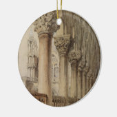 Ducal Palace (von John Ruskin) Keramik Ornament (Links)