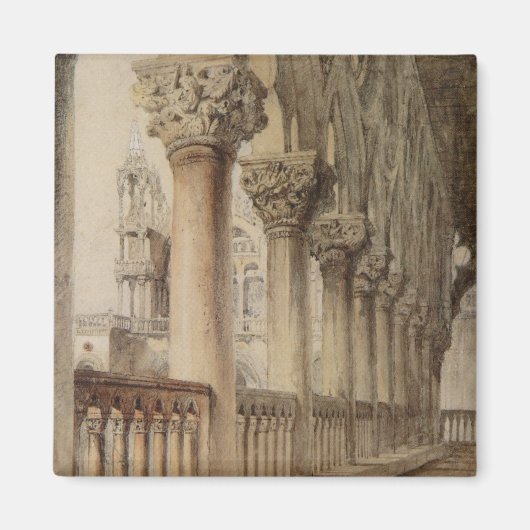 Ducal Palace (von John Ruskin) Magnet (Vorne)