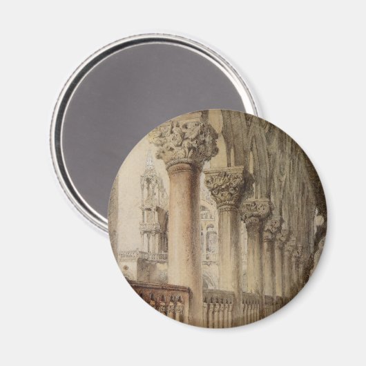 Ducal Palace (von John Ruskin) Magnet (Vorderseite/Rückseite)