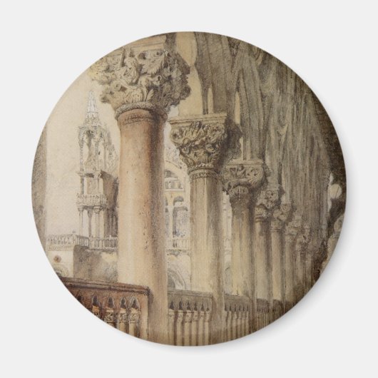 Ducal Palace (von John Ruskin) Magnet (Vorne)