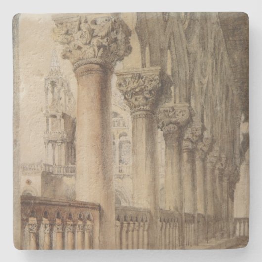 Ducal Palace (von John Ruskin) Steinuntersetzer (Vorderseite)